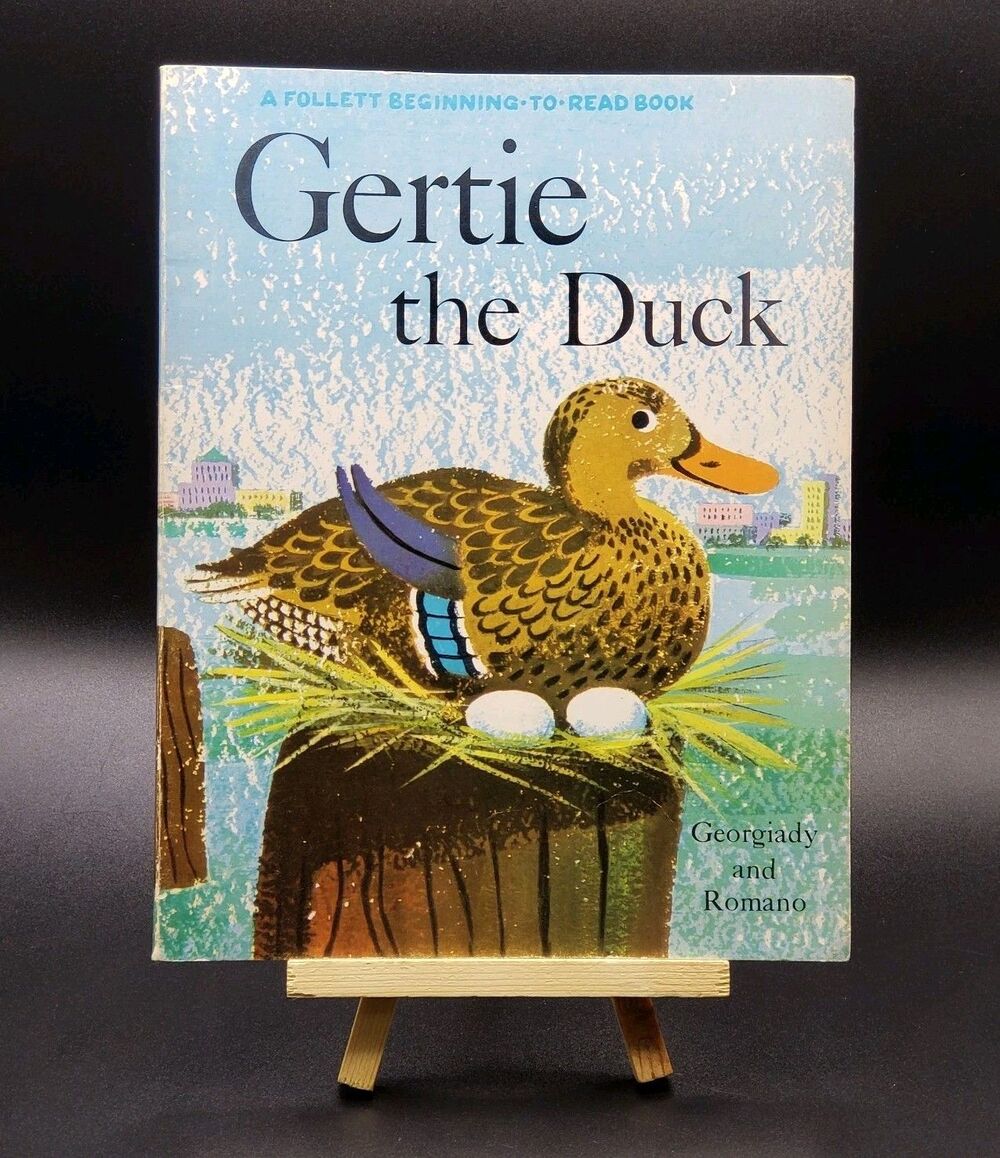 Gertie the Duck Georgiady And Romano 1959 Eighth Printing Follett Kids Beginning